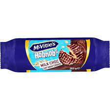 McVities Hobnobs Milk Choc Oat Snap Biscuits 262g