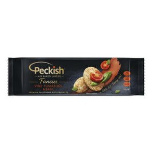 Peckish Fancies Vine Tomatoes & Basil Rice Crackers 90g