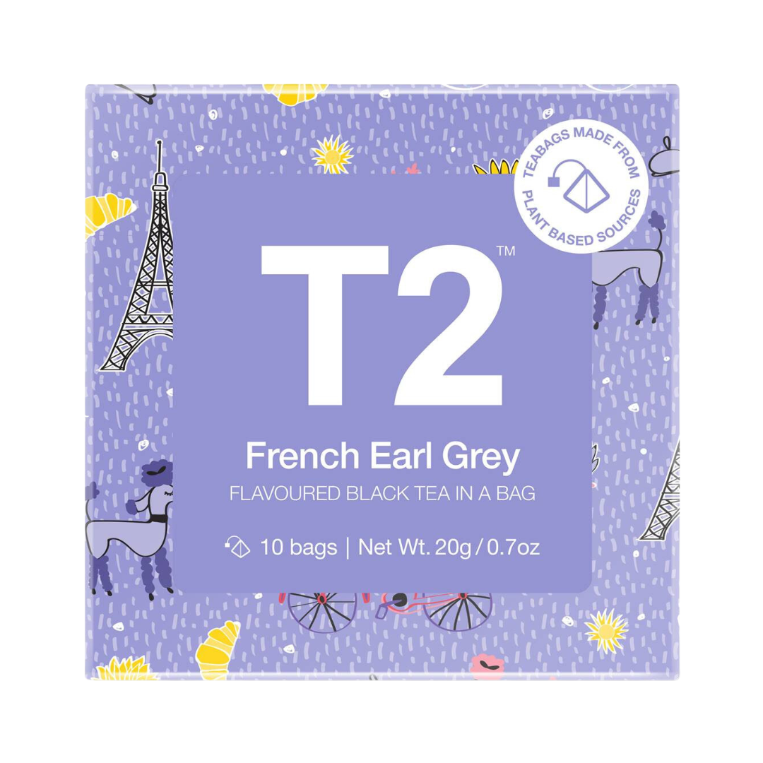 T2 French Earl Grey Tea  Bags 10pk 20g