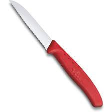 Victorinox Paring Knife 5.0431 Wavy Blade Red Handle 8cm