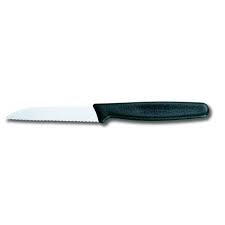 Victorinox Paring Knife 5.0433 Wavy Blade Black Handle 8cm