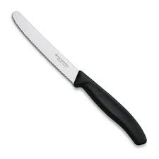 Victorinox Paring Knife Serrated Black 11cm / Black / serrated