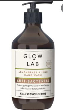 Glow Lab Antibacterial Hand Wash Lemongrass & Lime 300ml