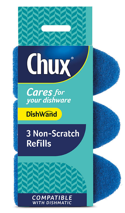 Chux Non Scratch Dishwand Refills 3pk