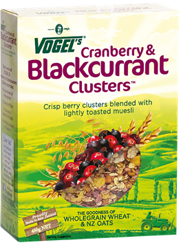 Vogels Blackcurrent & Cranberry Clusters Muesli 450g