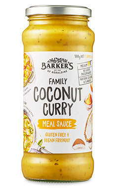 Barkers Family Coconut Curry Meal Sauce 500g