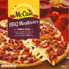 McCain BBQ Meatlovers Family Pizza 500g