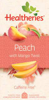 Healtheries Peach With Mango Twist Tea 20pk