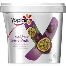 Yoplait Real Fruit Passionfruit Yoghurt 1kg