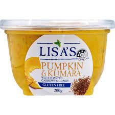 Lisa's  Hummus Pumpkin & Kumara 200g