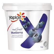 Yoplait Real Fruit Blueberry Yoghurt 1kg