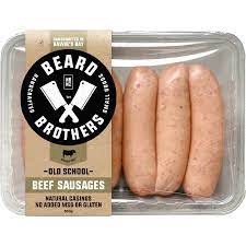 Beard Brothers Old School Beef Sausages