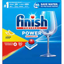 Finish Power Essentials Lemon Dishwasher Tablets 50pk