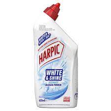 Harpic White & Shine Fresh Thick Bleach Gel Toilet Cleaner 450ml