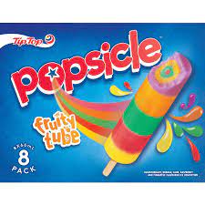 Tip Top Popsicle Fruity Tube Ice Blocks 8pk 528ml