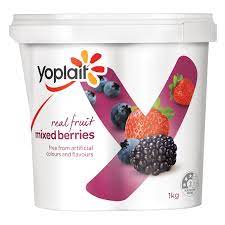 Yoplait Real Fruit Mixed Berries Yoghurt 1kg