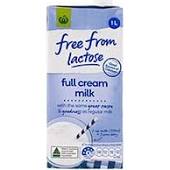 Select Free From Lactose Full Cream Milk 1l