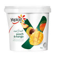 Yoplait Real Fruit Peach & Mango Yoghurt 1kg