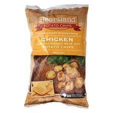 Heartland Chicken Old Fashioned Wave Cut Potato Chips 150g