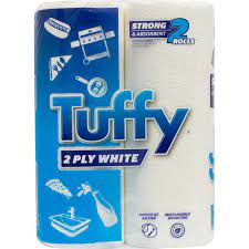 Tuffy White Paper Towels 2ply 2pk