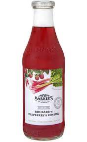 Barkers Rhubarb with Raspberry & Rosehip 710ml