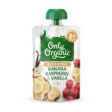 Only Organic Banana Raspberry & Vanilla 120g