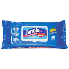 Janola Antibacterial Lemon Fresh Household Wipes 50pk