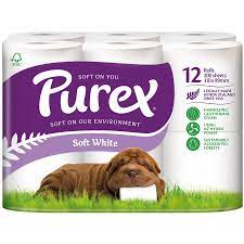 Purex Soft White Toilet Tissues 2ply 12pk