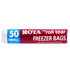 Rota Roll Tear Freezer Bags Small 50pk 200m x 250mm