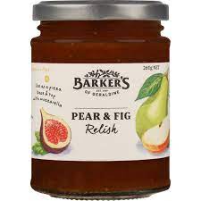 Barkers Pear & Fig Relish 260g