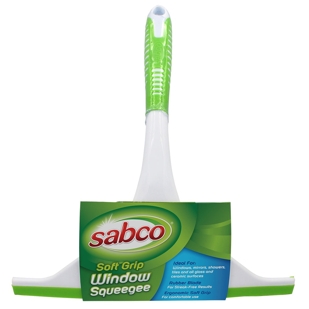 Sabco Soft Grip Window Squeegee With Soft TPR Blade