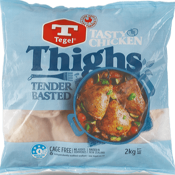 Tegel Frozen Chicken Thighs 2kg