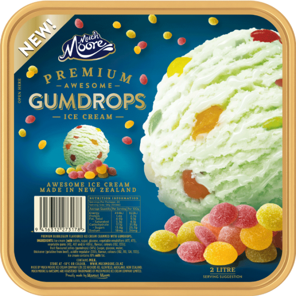 Much Moore Premium Awesome Gumdrops Ice Cream 2L