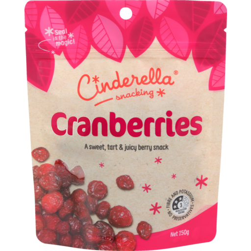 Cinderella Dried Cranberries 150g