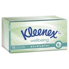 Kleenex Wellbeing Eucalyptus Facial Tissues 3ply 95pk