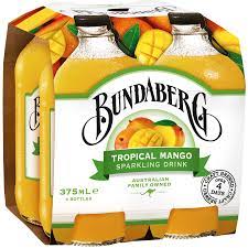 Bundaberg Tropical Mango Sparkling Drink 4pk x 375ml