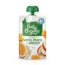 Only Organic Apple Peach & Apricot 120g