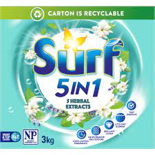 Surf 5 in 1 herbal extracts Laundry Powder 3kg